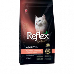 Reflex Plus Adult Cat Food Hairball & Indoor with Salmon