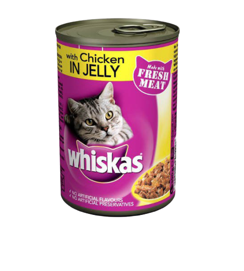 Whiskas Chicken Jelly Tin for Cat - 390 Grams