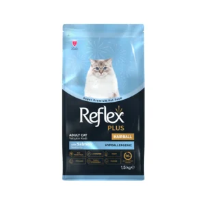 Reflex Plus Adult Cat Food Hairball & Indoor with Salmon