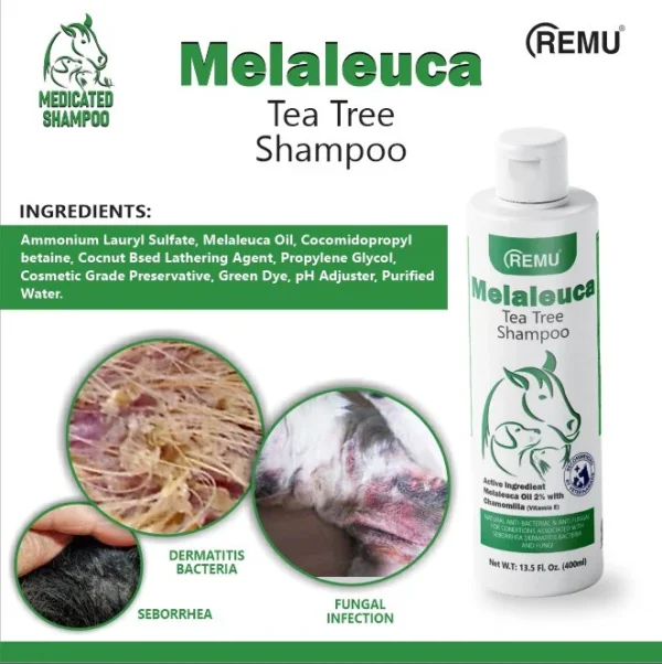 Remu Melaleuca Tea Tree Medicated Shampoo For Cats and Dogs