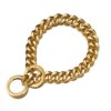 Gold PLated Choke Chain Necklace For Dogs