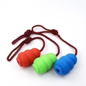 Rubber Dog kong Toy With Rope