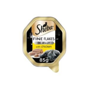 Sheba Fine Flakes Tray In Jelly With Chicken - 85 Gram