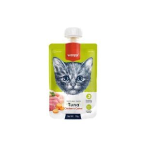 Wanpy Tasty Meat Paste Cat Treat Tuna With Chicken & Carrot- 90gm